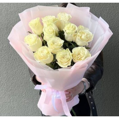 Букет из 11 белых роз