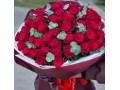 Букет из 51 розы с эвкалиптом